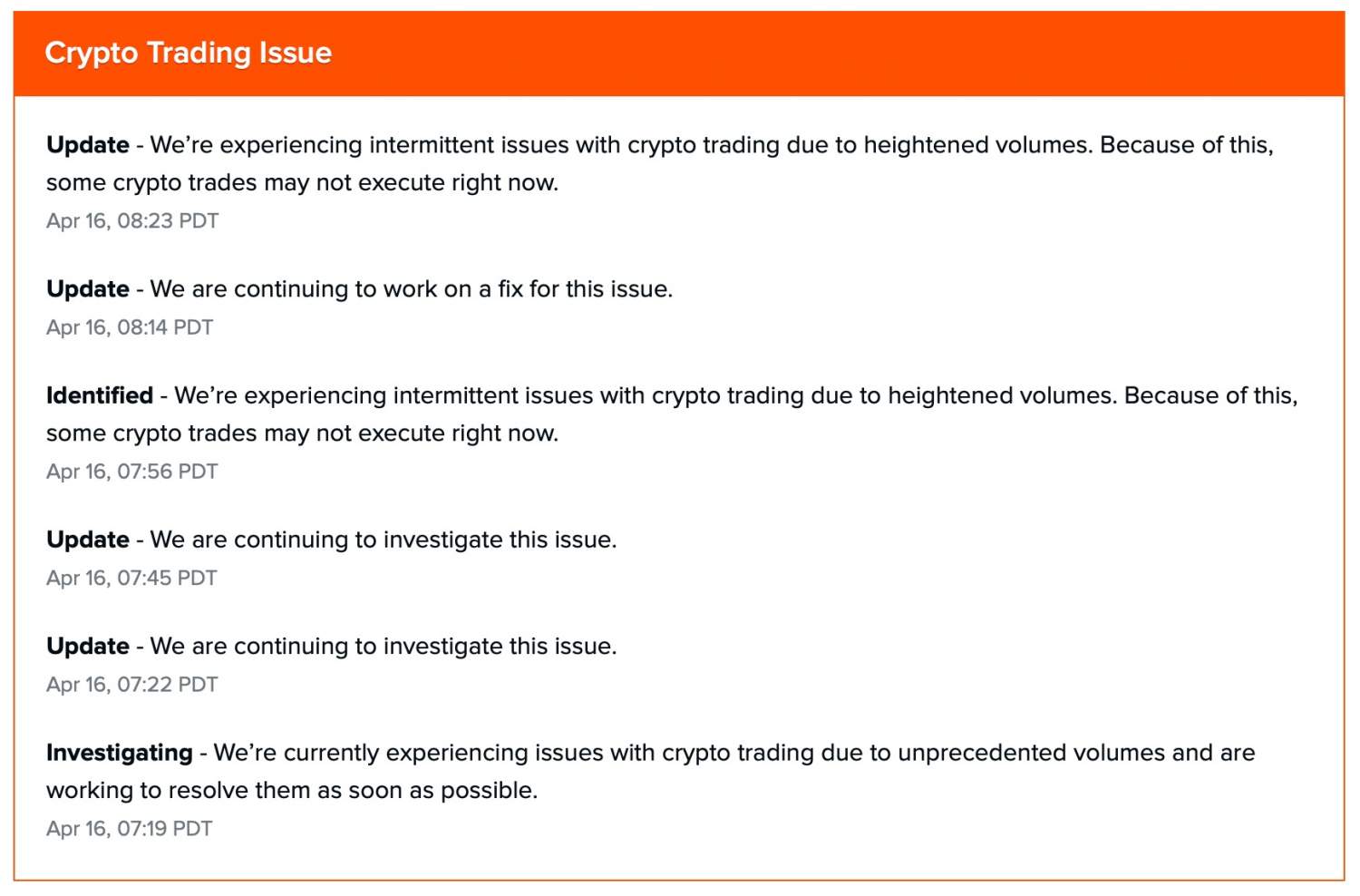 Dogecoin robinhood down information