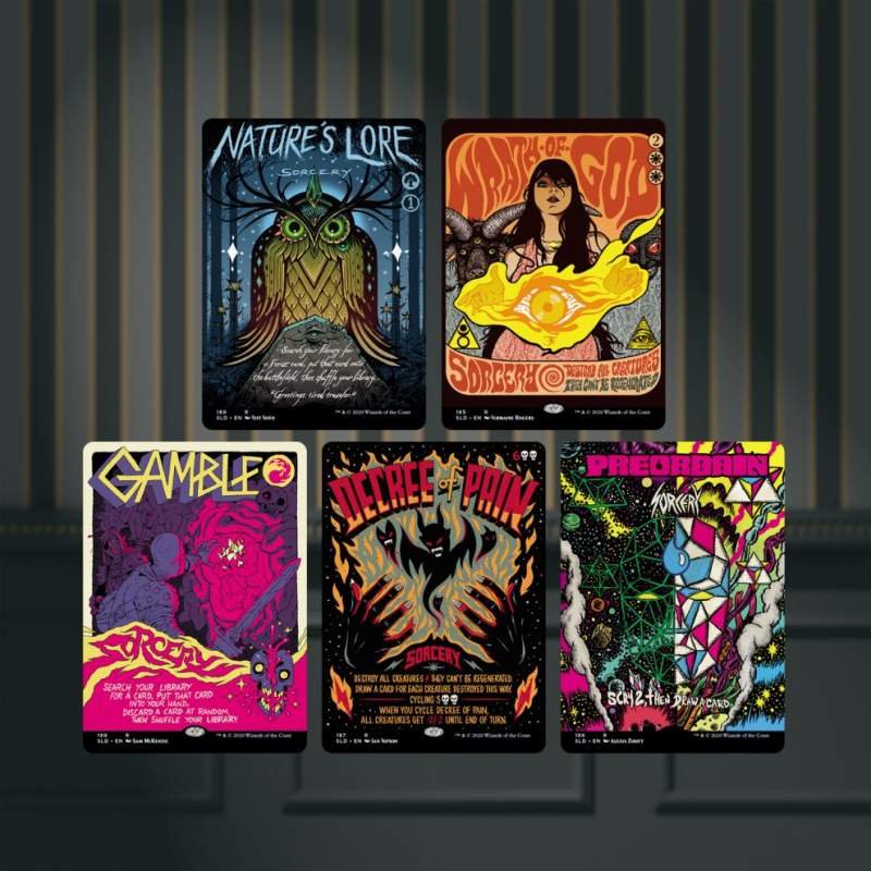Magic The Gathering Secret Lair Cards Break All Borders With Psychedelic Visuals Slashgear