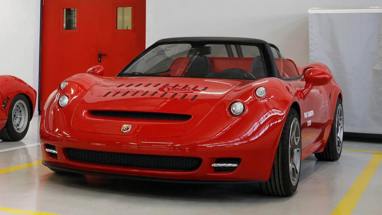 Gorgeous Abarth 1000 SP Roadster started life as an Alfa Romeo 4C