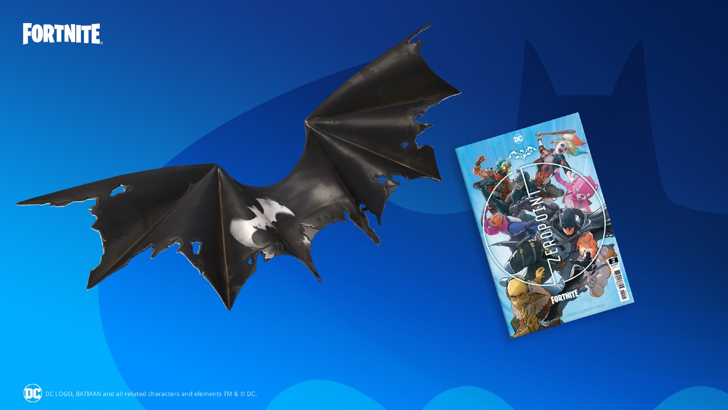 Batman Fortnite Zero Point Issue 2 Arrives With Batman Zero Wing Glider Slashgear