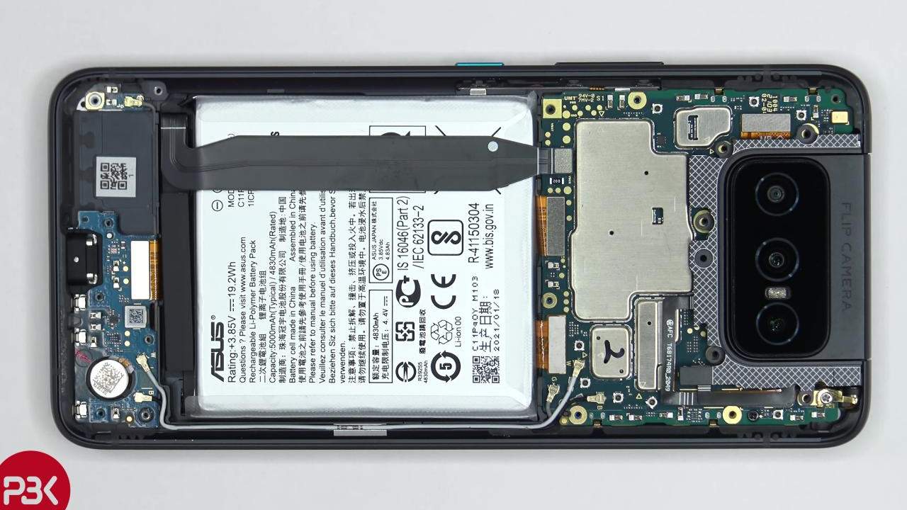 ASUS ZenFone 8 Flip teardown can be quite a chore
