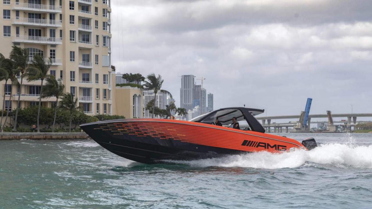 This unique 41′ Nighthawk AMG Black Series cigarette boat redefined my definition of speed