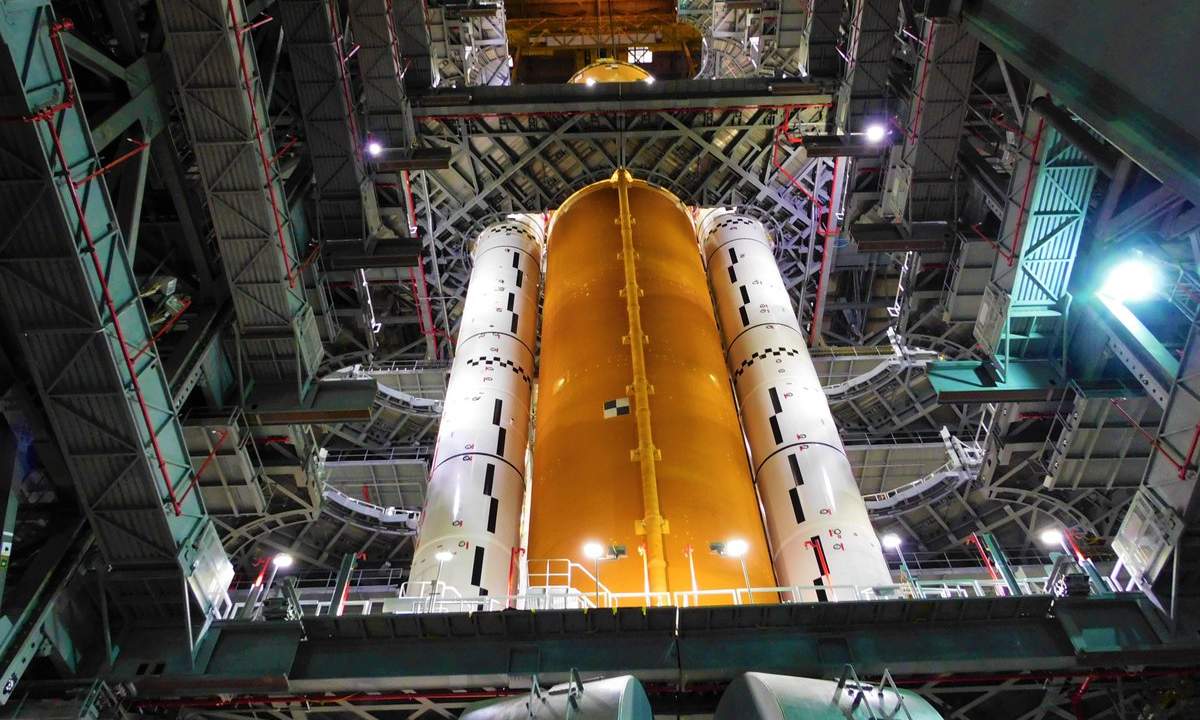 NASA shares astonishing photos of huge SLS rocket and its Artemis I passenger