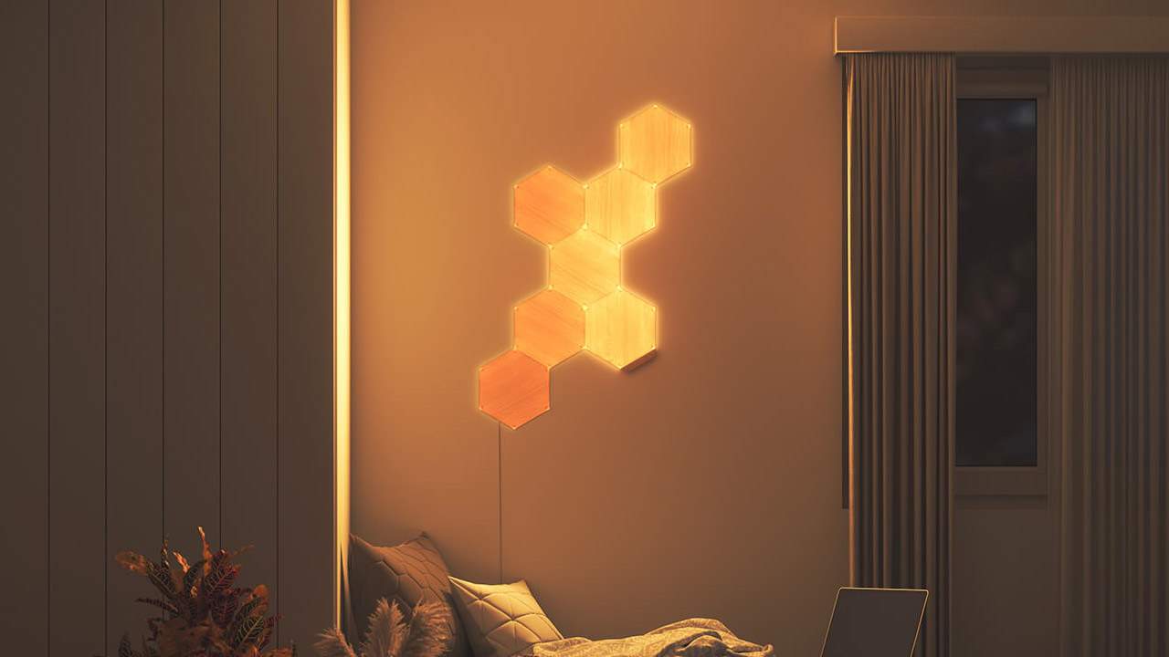 Nanoleaf Elements bring woodgrain to smart lighting panels