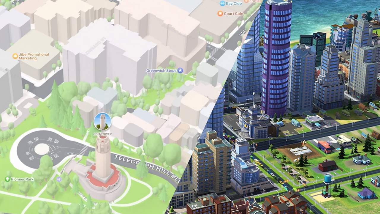 Apple Maps 3d Cities Apple Maps Update Makes Navigation Easier With Sim City Aesthetic -  Slashgear