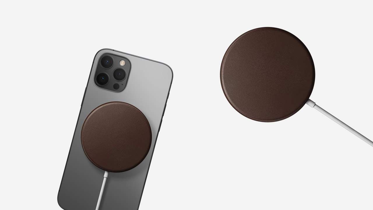 NOMAD MagSafe Leather Cover makes your charger slightly more fancy