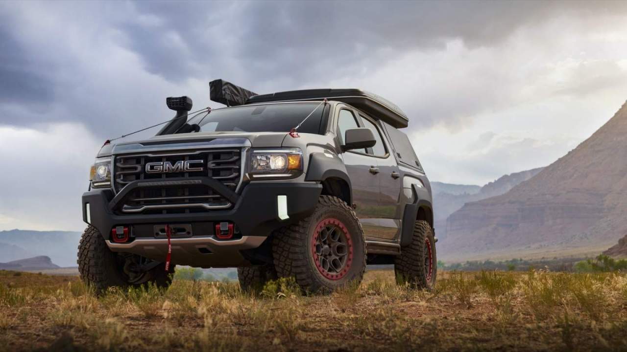 GMC Canyon AT4 OVRLANDX Off-Road Concept teases adventure pickup possibilty