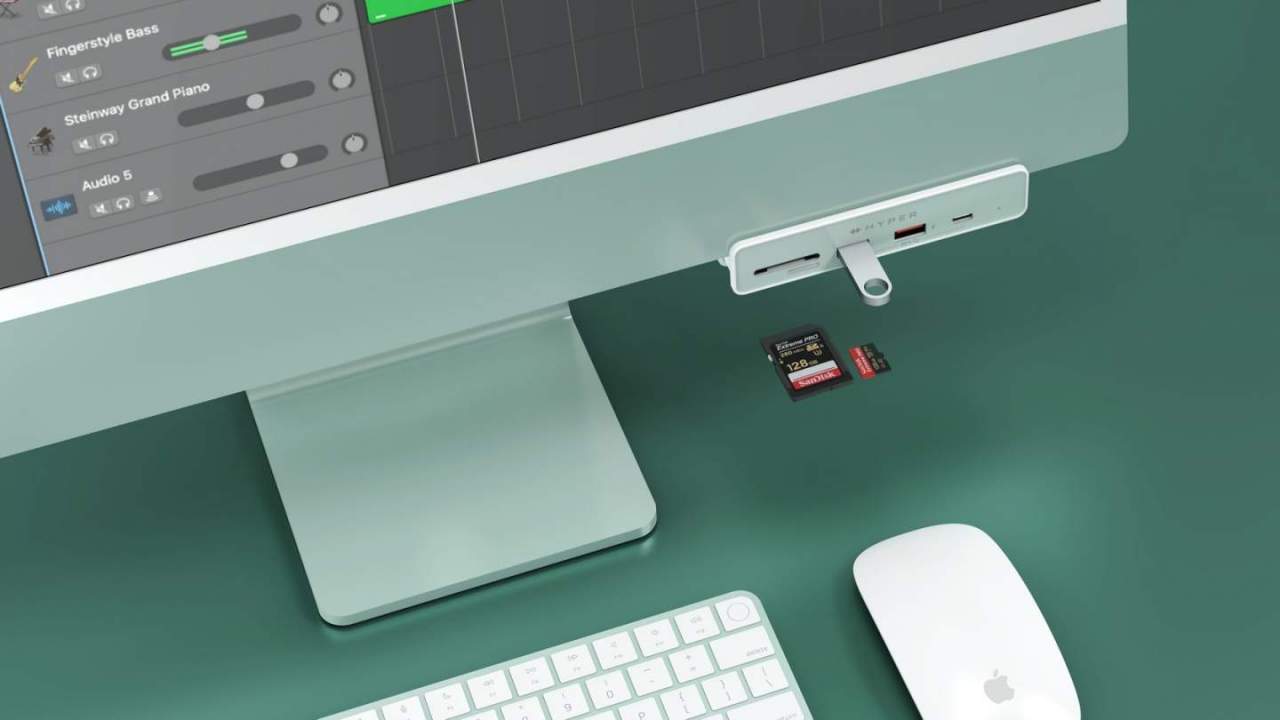 This iMac 24-matching hub adds the ports Apple left out