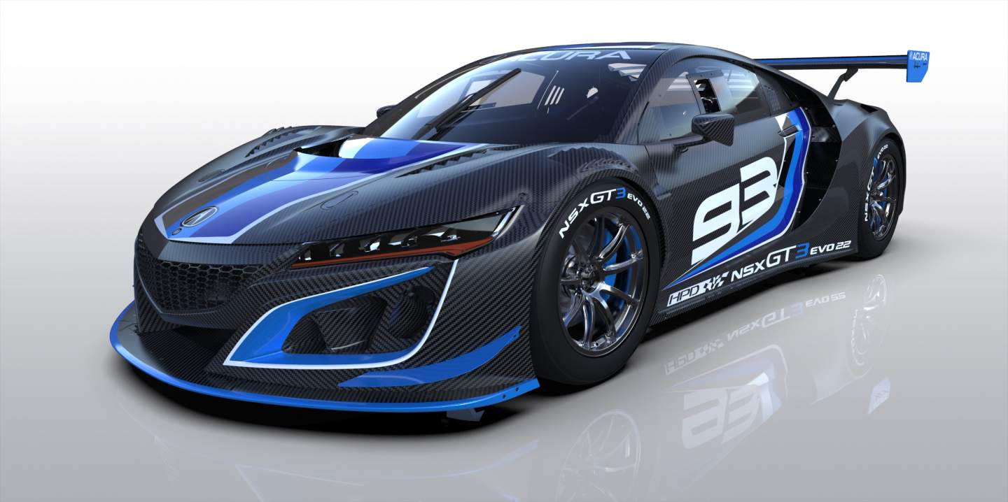 Acura Nsx Gt3 Evo22 Debuts With Performance Updates Slashgear Acura Nsx Gt3 Evo22 Debuts With Performance Updates Slashgear