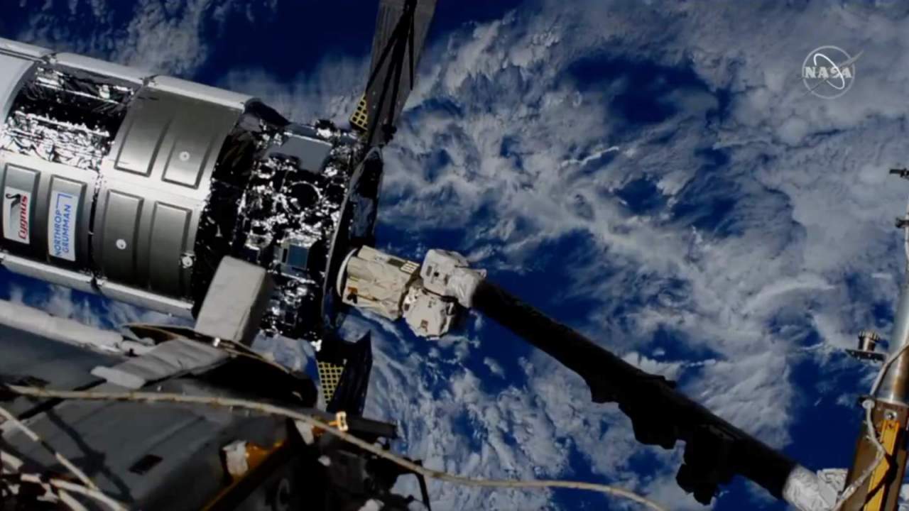 The ISS has a new visitor: NASA confirms Cygnus docks with science haul