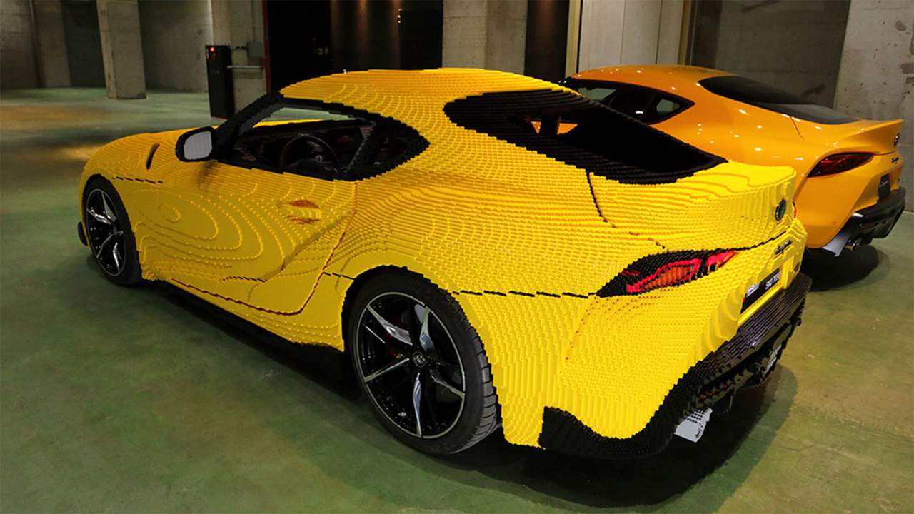 Life-sized Lego Toyota Supra can be driven