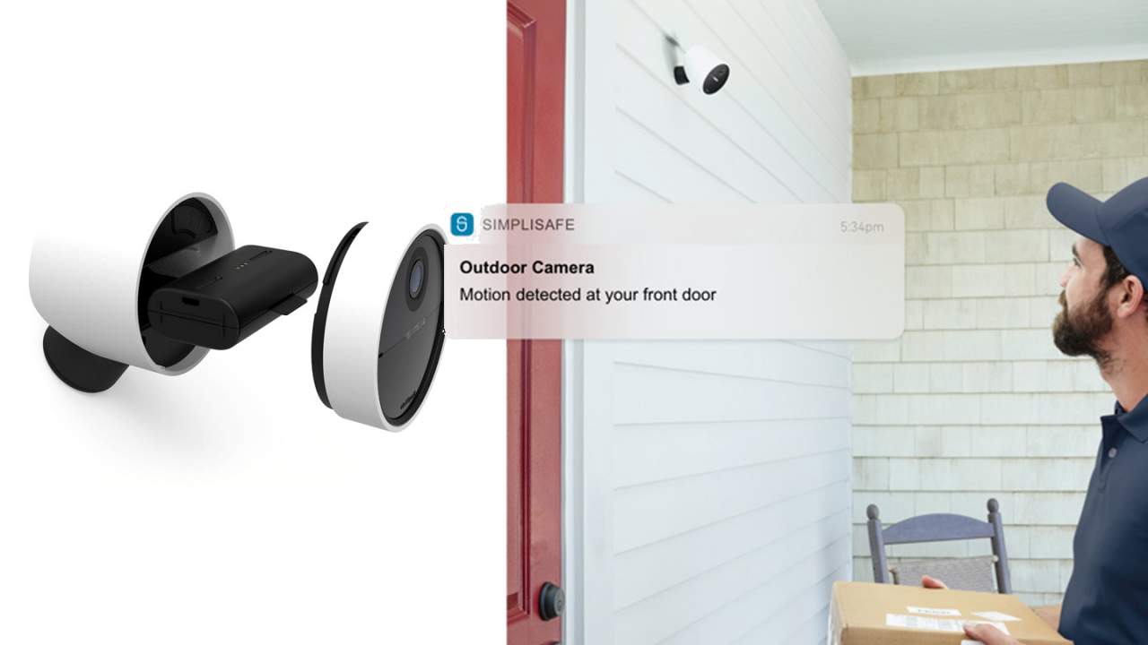 SimpliSafe Outdoor Camera is DIY simple and has its own 80dB siren