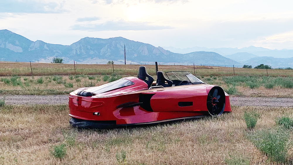 Von Mercier Arosa is a sport-luxury hovercraft with a hybrid powertrain