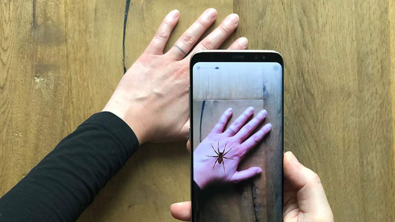 Augmented reality app helps people reduce their fear of spiders