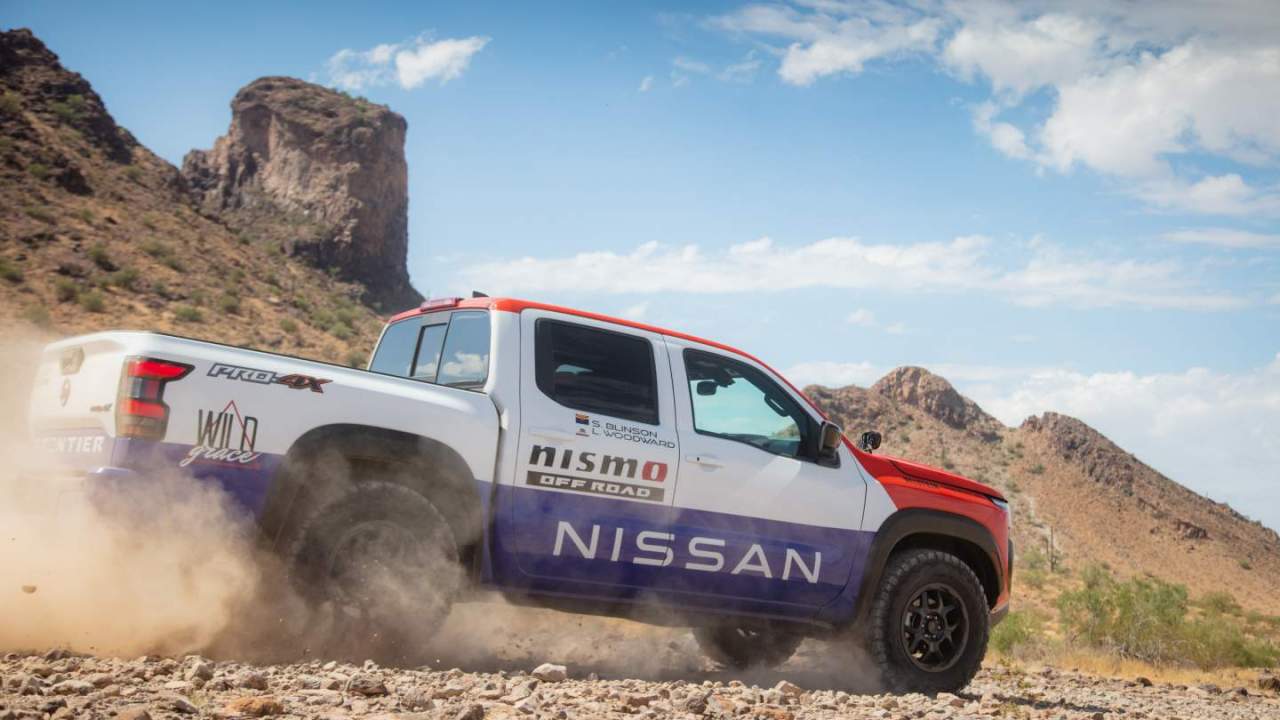 Nissan Frontier PRO-4X in vintage livery to compete at the 2021 Rebelle Rally
