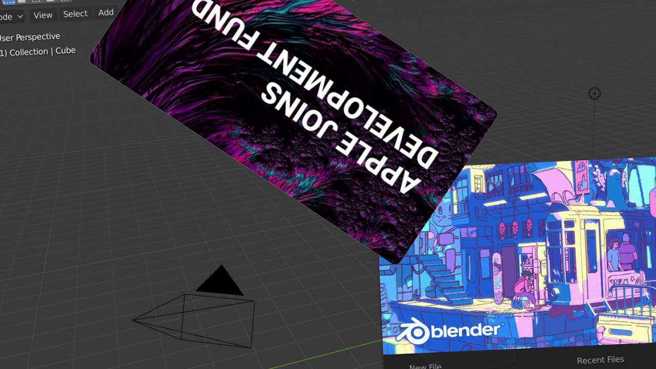 Blender 3D tool now supported by Apple