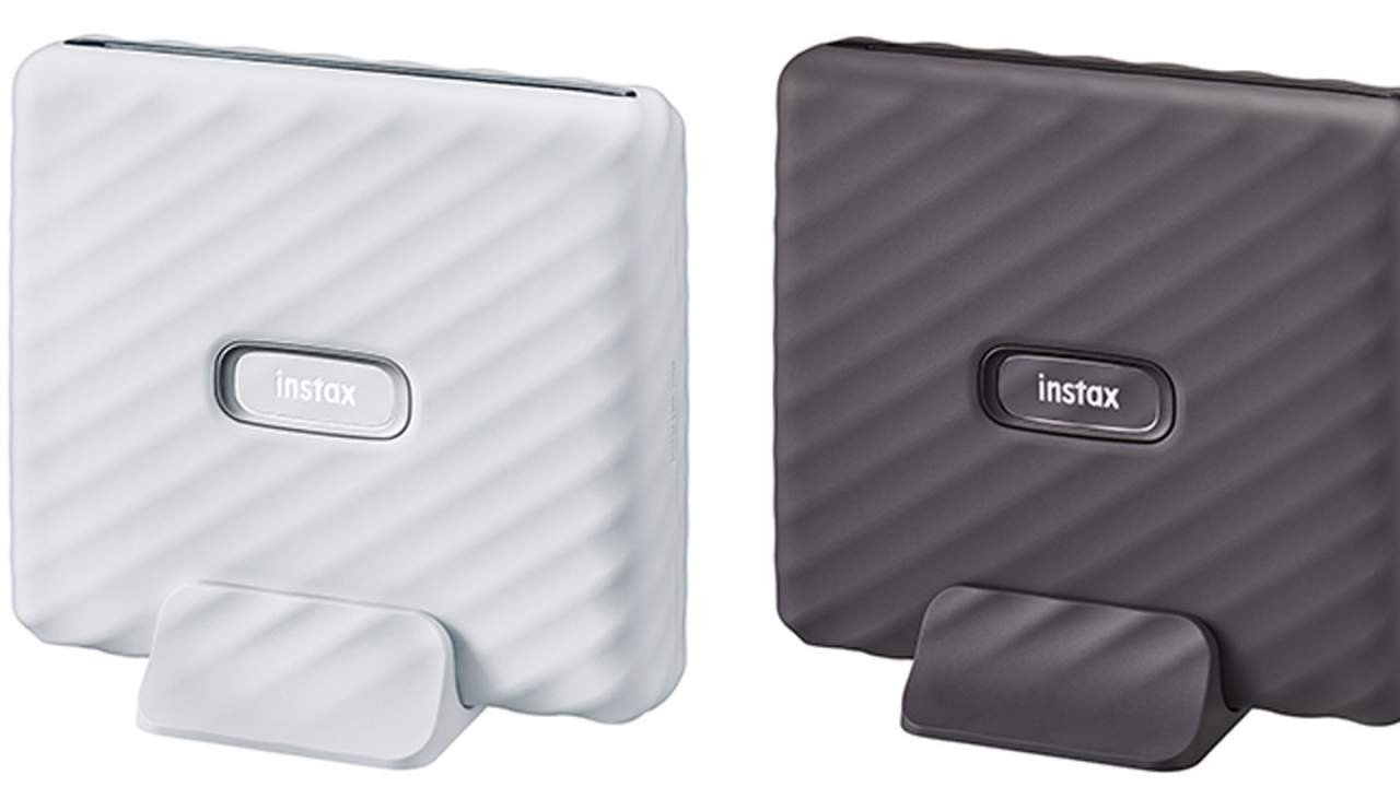 Fujifilm instax Link WIDE smartphone printer creates instant photographs