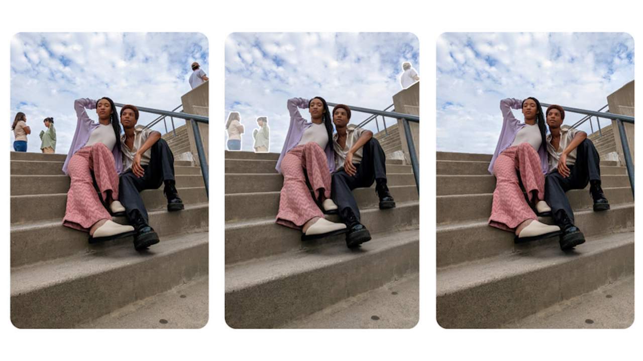 Pixel 6 Magic Eraser removes uninvited people from photos