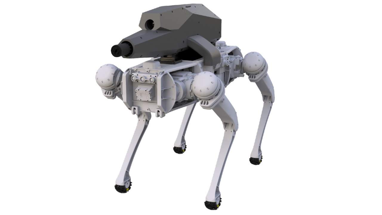 Robotic dogs get their own remote-controlled night vision sniper rifle
