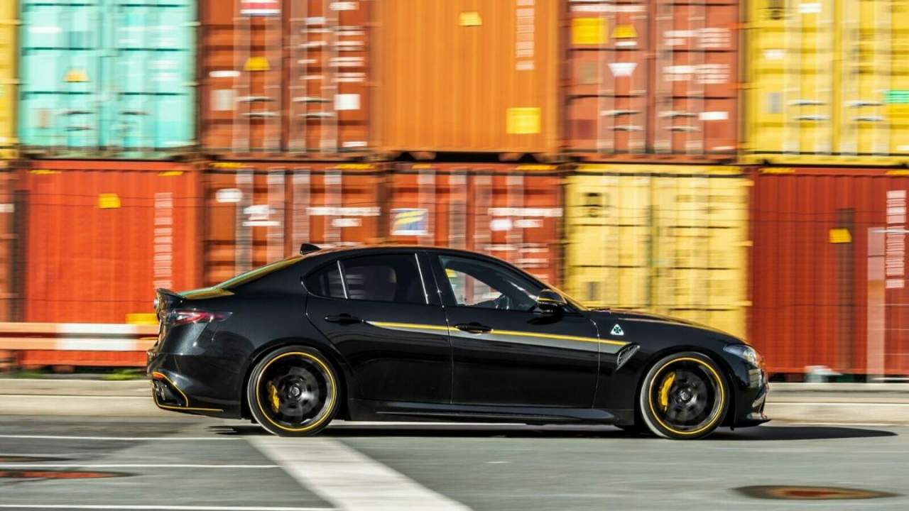 Manhart QV 600 is an Alfa Romeo Giulia with an upgraded 653HP turbo V6 engine