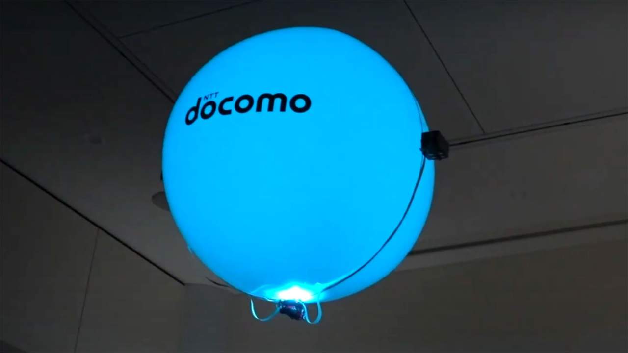 Big blue balloon drone uses an ultrasonic propulsion system