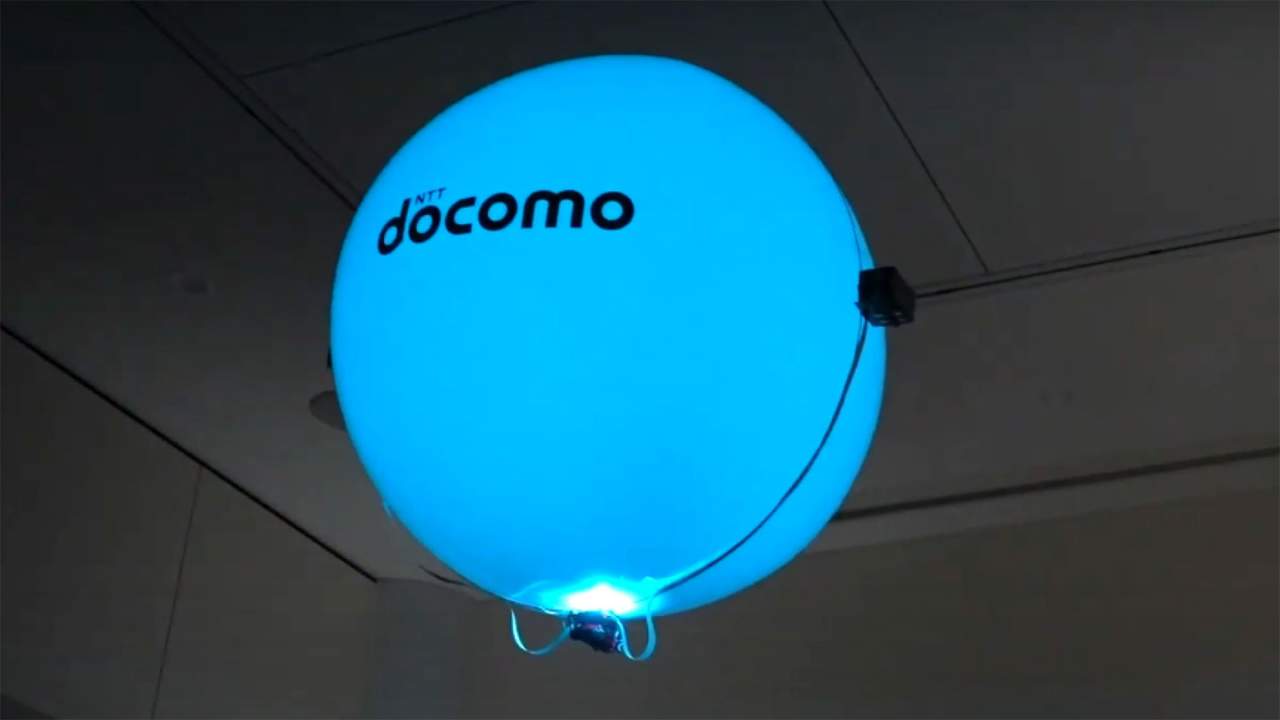 Big blue balloon drone uses an ultrasonic propulsion system
