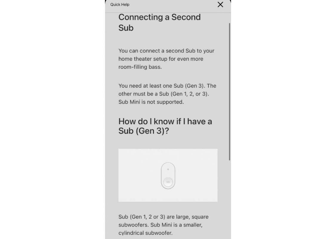 Sonos app screenshot