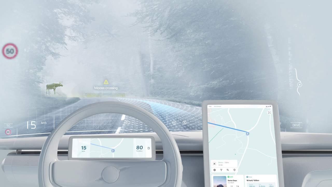 Volvo wants to make the whole windshield a smart AR display