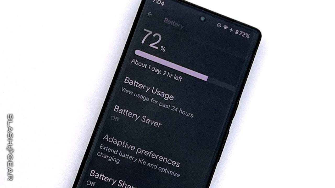 Android Battery Settings screen