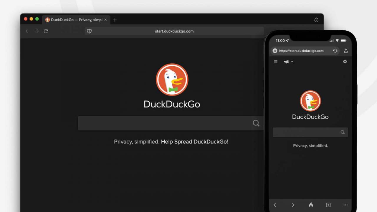 DuckDuckGo mobile and desktop browser