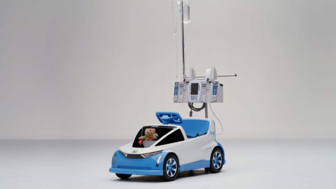 Honda Shogo is an electric ride-on toy made for kids in hospitals