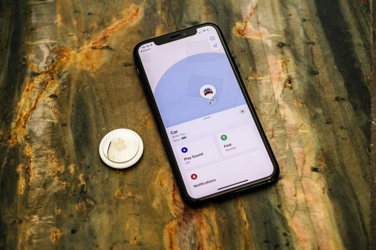 iPhone 应用程序上的 Airtags 位置