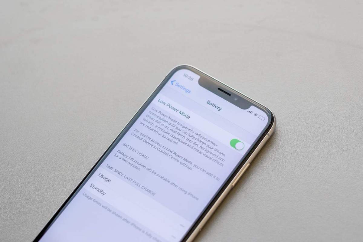 iPhone 上的低功耗模式选项