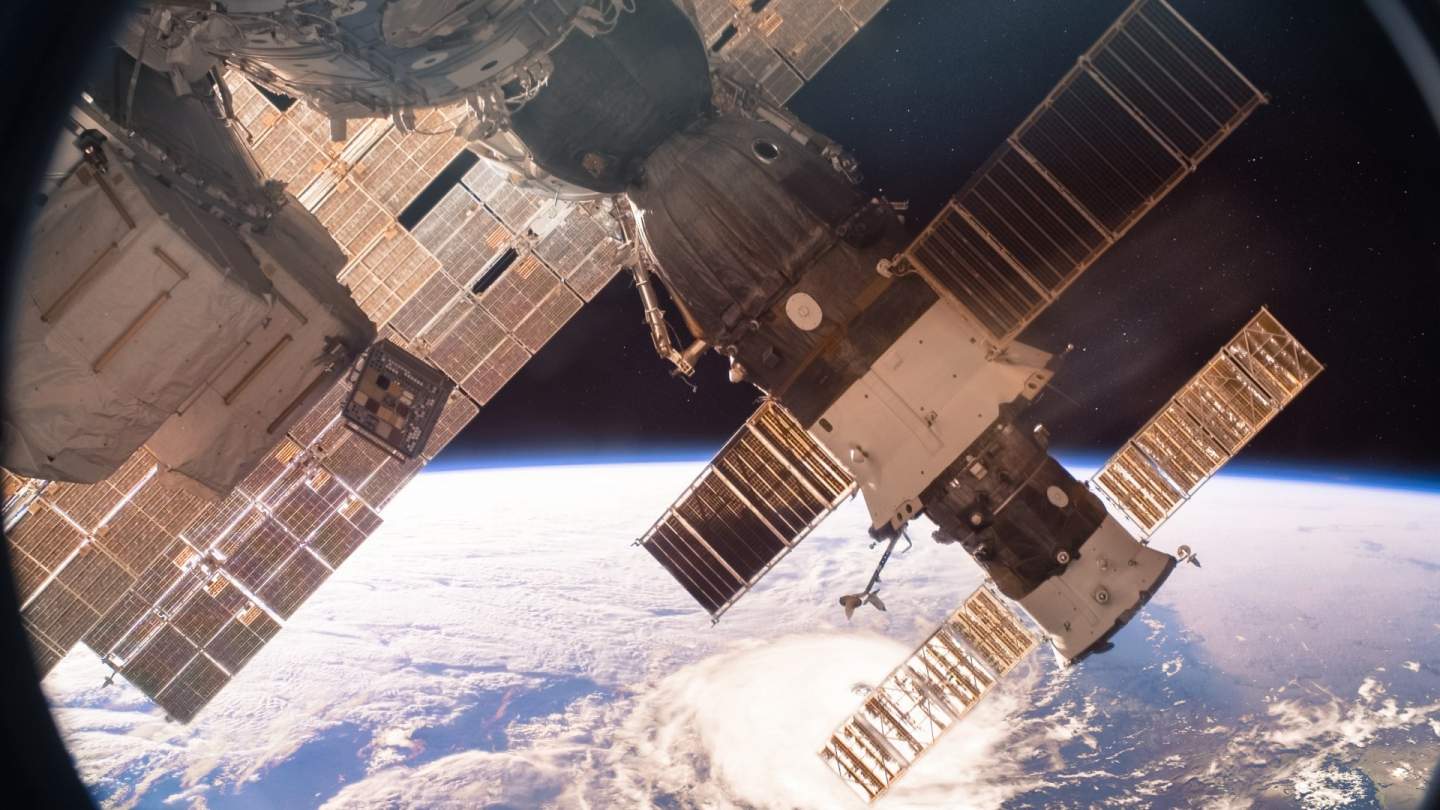 Photo from inside the International Space Station