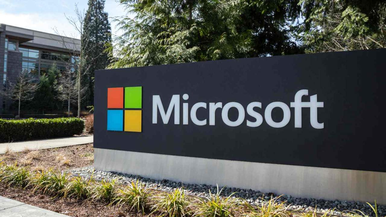 Microsoft building sign