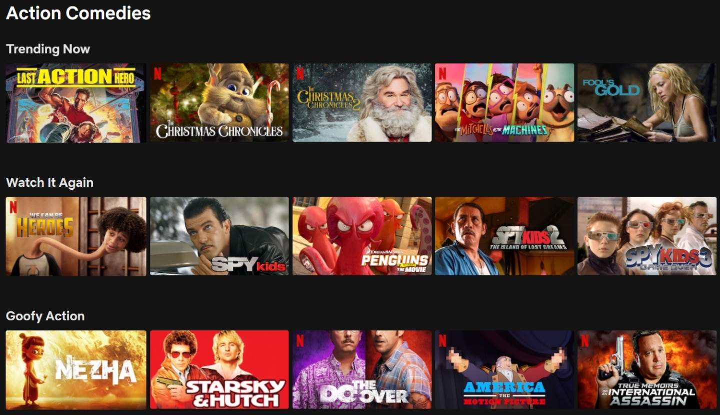 Netflix Action Comedies