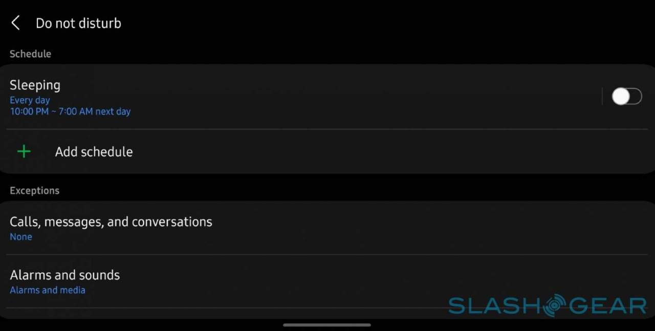 Do Not Disturb customizations