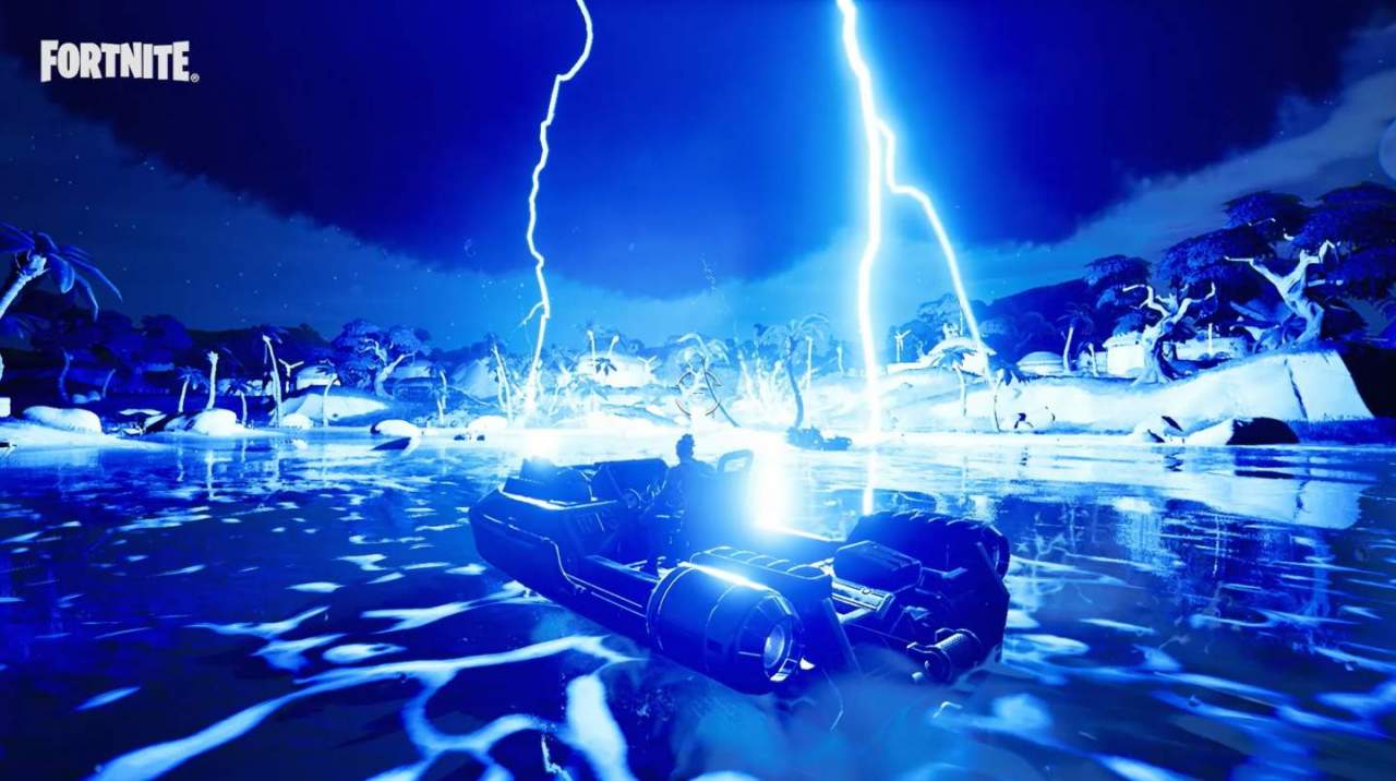 Lightning storm in Fortnite