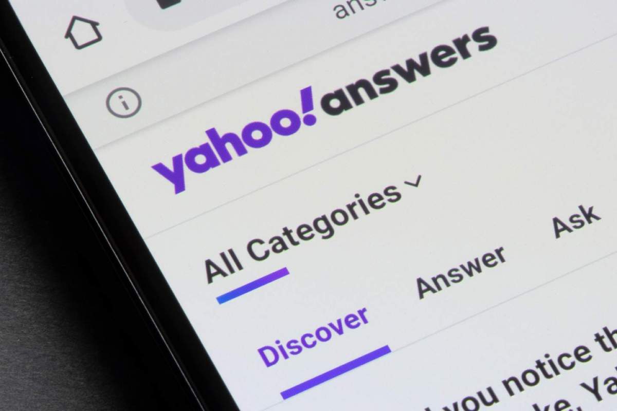 Yahoo Answers website